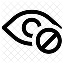 Versteckt Augenheilkunde Blindheit Symbol