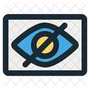 Sichtbares Auge Design Kurve Symbol