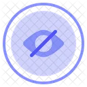 Sichtbares Auge Design Kurve Symbol