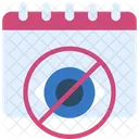Versteckt Kalender Termine Symbol