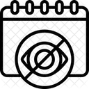Versteckt Kalender Termine Symbol