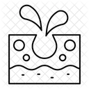 Verstopfte Poren  Symbol