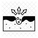 Verstopfte Poren  Symbol