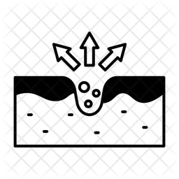Verstopfte Poren  Symbol