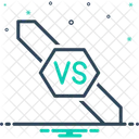 Versus Confrontation Competition Icon