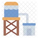 Verteilertank Wasserturm Lagertank Icon