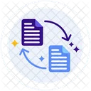 Distributed Ledger Dokumententransfer Dokumentenaustausch Symbol