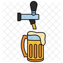 Verter Cerveza Cerveza Verter Icono