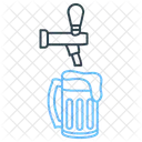 Verter cerveza  Icono
