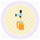 Verter cerveza  Icono