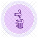 Verter cerveza  Icono