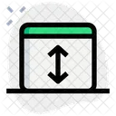 Vertical Resize Direction Icon
