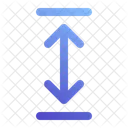 Vertical Extend Vertical Double Arrow Icon