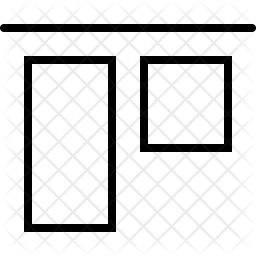 Vertical Icon - Download in Line Style