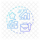 Vertical Advancement Career Progression Professional Growth Icon
