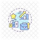 Vertical Advancement Career Progression Professional Growth Icon
