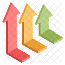 Vertical Arrows Chart Icon