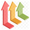 Vertical Arrows Chart  Icon