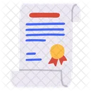 Vertical certificate  Icon