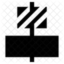 Vertical Distribution Vertical Alignment Icon