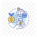 Vertical Fdi Foreign Direct Investment Economy Icon