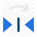 Vertical Flip Symmetry Reflect Icon