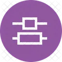 Vertical Distribute Center Icon