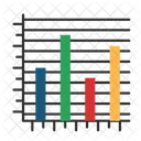 Vertical Line Chart Analysis Chart Icon
