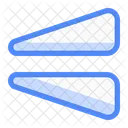 Vertical Reflect Mirror Vertical Icon