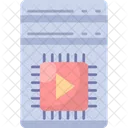 Vertical Scalability Data Storage Icon