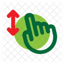Vertical Scroll Finger Hand Icon