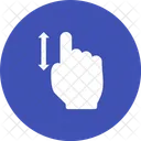 Vertical Scroll Touch Icon