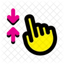 Vertical Scrool Finger Hand Icon