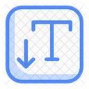 Vertical Text Tool Building Wrench Icon