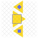 Vertical triangle pattern  Icon