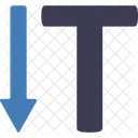 Vertical Type Design Tool Design Icon