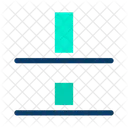 Verticle Distribute Bottom Align  Icon