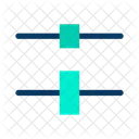 Verticle Distribute Center Align  Icon