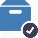 Vertified Box Verified Package Checked Parcel Icon