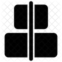 Vertikal zentriert ausrichten  Symbol