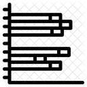 Vertikales Balkendiagramm Balkendiagramm Balkengraph Symbol