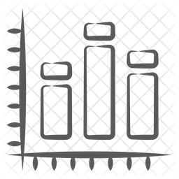 Vertikales Diagramm  Symbol