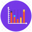 Vertikales Diagramm Statistik Infografik Symbol