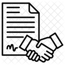 Vertragspapier  Symbol