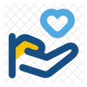 Vertrauen Spende Wohltatigkeit Symbol