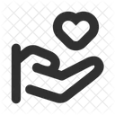 Vertrauen Spende Wohltatigkeit Symbol