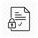 Vertrauliche Datei Geheimnis Sicherheit Icono