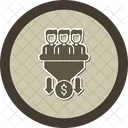 Vertriebspipeline Lead Management Vertriebsprozess Symbol