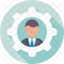 Manager Management Zahnrad Icon