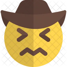 Verdammter Cowboy Emoji Symbol